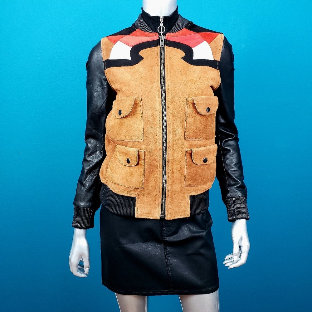 🆕️ 🤠🐎 MUUBAA Western Suede & Leather Bomber Jacket /(GENUINE LEATHER) / (NWT)